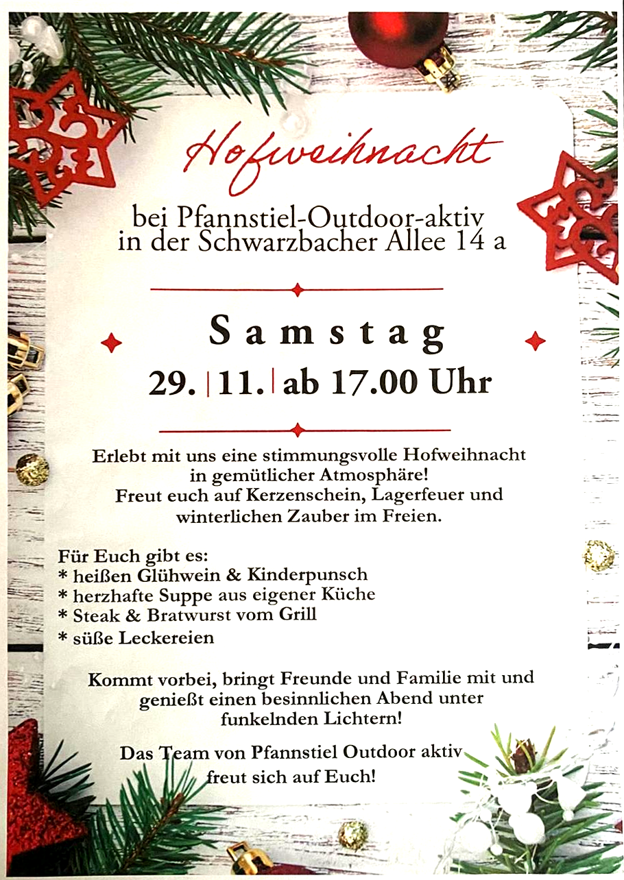 Hof-Weihnacht bei Pfannstiel-Outdoor-aktiv